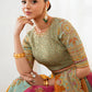 03-piece Embroidered Silk Lehanga With Organza Dupatta | Ready To Wear