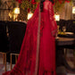 Crimson Royale Heavy Embroidered Chiffon 3-Piece Ready-to-Wear Suit