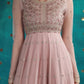 The Dusty Rose: Chiffon Anarkali Gown | Ready To Wear