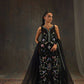 Black Indian Raw Silk Embroidered Suitf | Ready to Wear