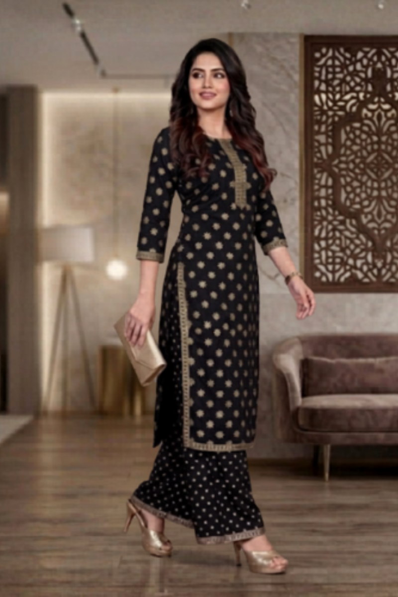 Premium Collection Plazzo Rayon 2PCS  Suit For Women| Ready To Wear