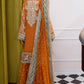 Mustard Embroidered Chiffon and Net Gararah Set | Ready to Wear