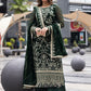 Dark Green Sequence Embroidered Semi Pure Chiffon Suit | Ready to Wear