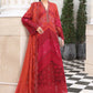 Rust Red Embroidered Chikankari Lawn Suit |Ready to Wear