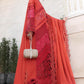Rust Red Embroidered Chikankari Lawn Suit |Ready to Wear