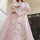 Ethereal Pastel Pink Hand-Embellished Chikankari Lawn Suit