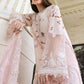 Ethereal Pastel Pink Hand-Embellished Chikankari Lawn Suit