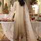 Tie and Dye Chiffon Embroidered Suit with Satin Silk Trouser | Ready to Wear