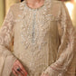 Tie and Dye Chiffon Embroidered Suit with Satin Silk Trouser | Ready to Wear
