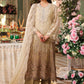Tie and Dye Chiffon Embroidered Suit with Satin Silk Trouser | Ready to Wear