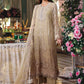 Tie and Dye Chiffon Embroidered Suit with Satin Silk Trouser | Ready to Wear