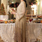 Tie and Dye Chiffon Embroidered Suit with Satin Silk Trouser | Ready to Wear