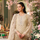 Tie and Dye Chiffon Embroidered Suit with Satin Silk Trouser | Ready to Wear