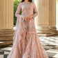 Blush Pink Handwork Embroidered Lawn Luxury Suit |Ready to Wear
