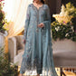 Ice Blue Heavy Embroidered Chiffon Luxury Suit with Adda Work |Ready to Wear