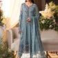 Ice Blue Heavy Embroidered Chiffon Luxury Suit with Adda Work |Ready to Wear