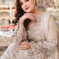 Champagne Embroidered Chiffon Suit with Adda Work | Ready to Wear