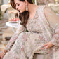 Champagne Embroidered Chiffon Suit with Adda Work | Ready to Wear