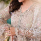 Champagne Embroidered Chiffon Suit with Adda Work | Ready to Wear