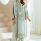 Ice Blue Heavy Embroidered Chiffon Suit with Adda Work |Ready to Wear