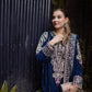 3 Piece Stitched Velvet Suit - Ready To Wear