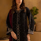 Black Cotton Silk Embroidered Suit with Chiffon Dupatta | Ready to Wear
