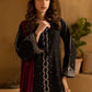 Black Cotton Silk Embroidered Suit with Chiffon Dupatta | Ready to Wear
