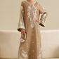 Gold Raw Silk Embroidered Suit | Ready to Wear