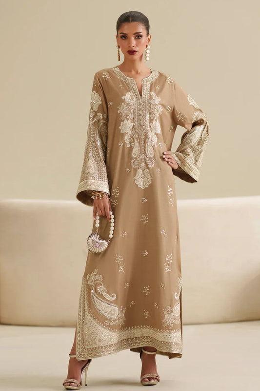 Gold Raw Silk Embroidered Suit | Ready to Wear