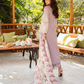 03-Piece ELAF Chickankari Cotton Suit with Digital Silk Dupatta