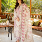 03-Piece ELAF Chickankari Cotton Suit with Digital Silk Dupatta