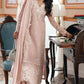 Dusty Pink - Embroidered Chiffon Suit With Malai Trouser | Ready To Wear