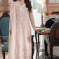Dusty Pink - Embroidered Chiffon Suit With Malai Trouser | Ready To Wear