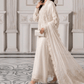 Ivory Sequence Embroidered Chiffon Adda Work Festive Suit | RTW