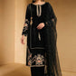 Black Velvet Embroidered 3-Piece Suit | Ready To Wear