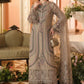Taupe Beige Chiffon Embroidered 3-Piece Suit | Ready to Wear