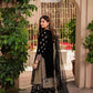 Black Sequence Embroidered Chiffon 3-Piece Garara Suit