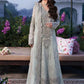 Sage Ice Mint & Gilded Silver: Embroidered Chiffon Suit