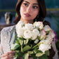 Sage Ice Mint & Gilded Silver: Embroidered Chiffon Suit