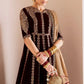Royal Embroidered Kalidar Velvet and Raw Silk Bridal Lehenga Suit | RTW