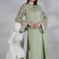 Mint Green Heavy Embroidered Chiffon Luxury Suit | RTW