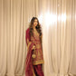 03-Piece Embroidered Silk Suit With Net Dupatta | Ready To Wear