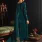 Emerald Pine Velvet Embroidered Festive Suit | RTW