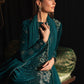 Emerald Pine Velvet Embroidered Festive Suit | RTW