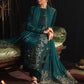 Emerald Pine Velvet Embroidered Festive Suit | RTW