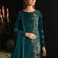 Emerald Pine Velvet Embroidered Festive Suit | RTW