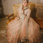 Peach Embroidered Semi Pure Chiffon Lehenga Choli |Ready to Wear