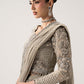 Selene Luminous Grey Sequined Chiffon Designer Saree | RTW