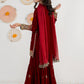03 Piece Embroidered Chiffon Suit - Ready  To  Wear