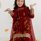 03 Piece Embroidered Chiffon Suit - Ready  To  Wear